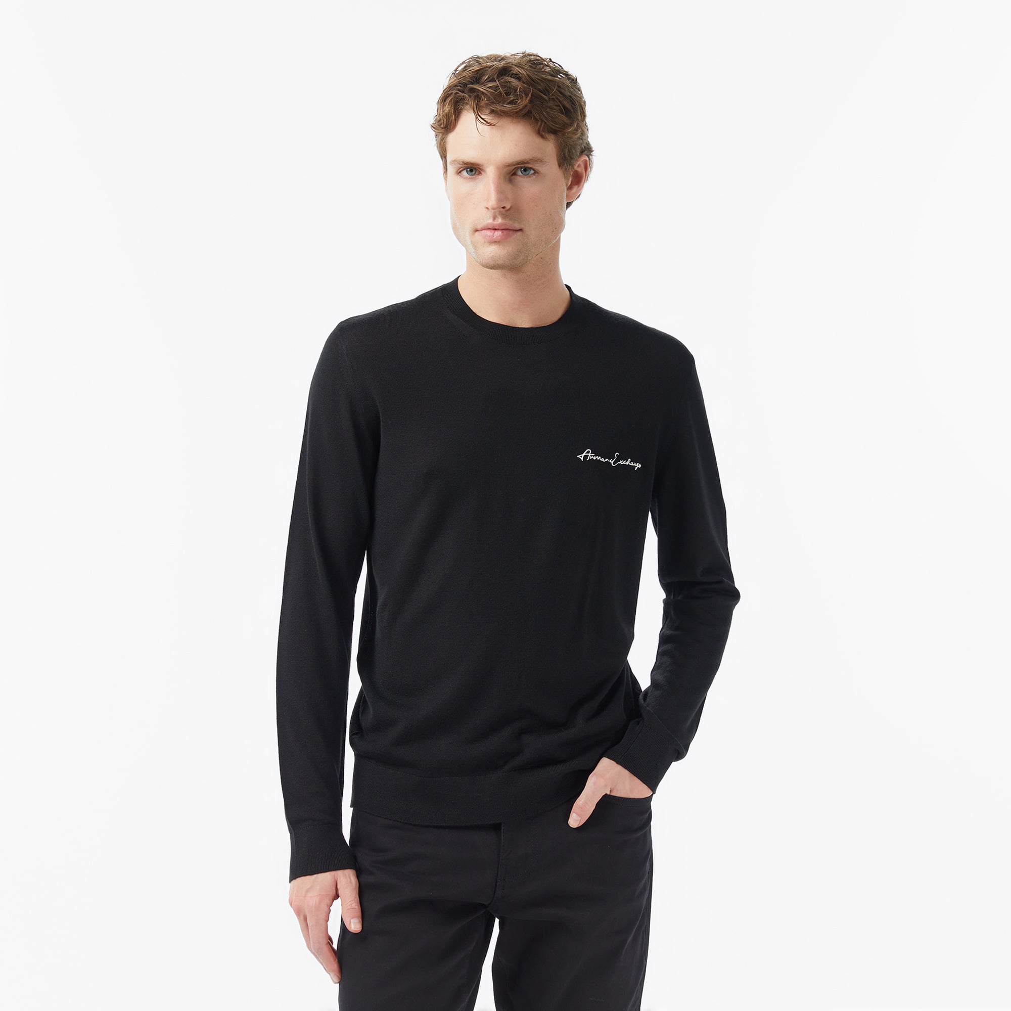 Armani Exchange Erkek Siyah Sweatshirt