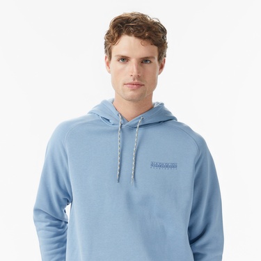  Napapijri B-Back Graphic Erkek Mavi Sweatshirt