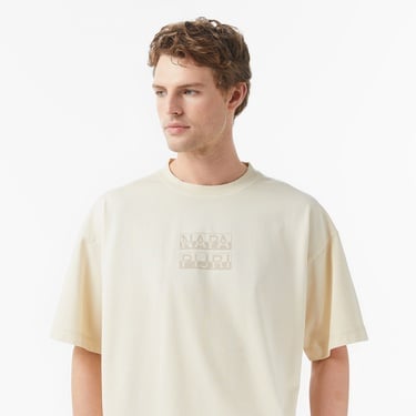  Napapijri S-Comel Erkek Bej T-Shirt