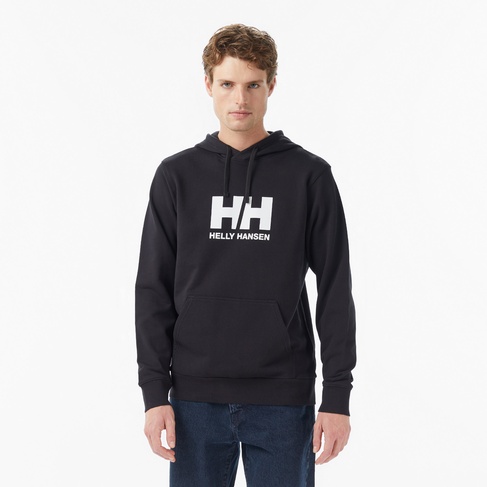  Helly Hansen Logo 3.0 Erkek Siyah Sweatshirt