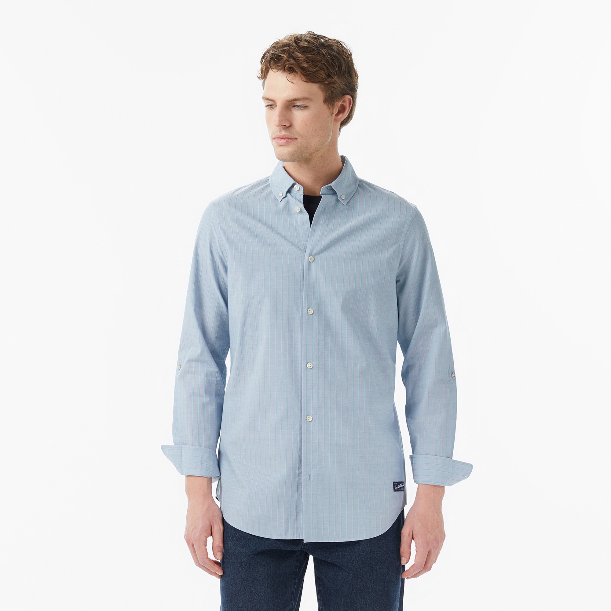 Scotch&Soda Yarn-Dyed Stripe Erkek Mavi Gömlek