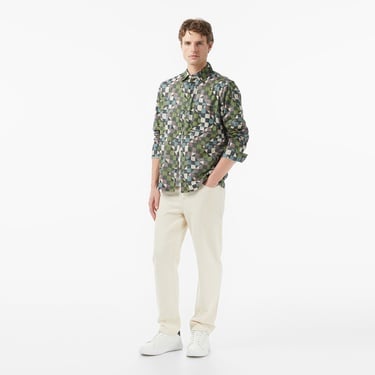  Scotch&Soda Printed Relaxed-Fit Erkek Kahverengi Gömlek