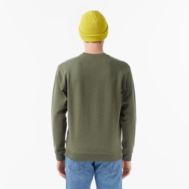  Scotch&Soda Left Chest Logo Erkek Yeşil Sweatshirt