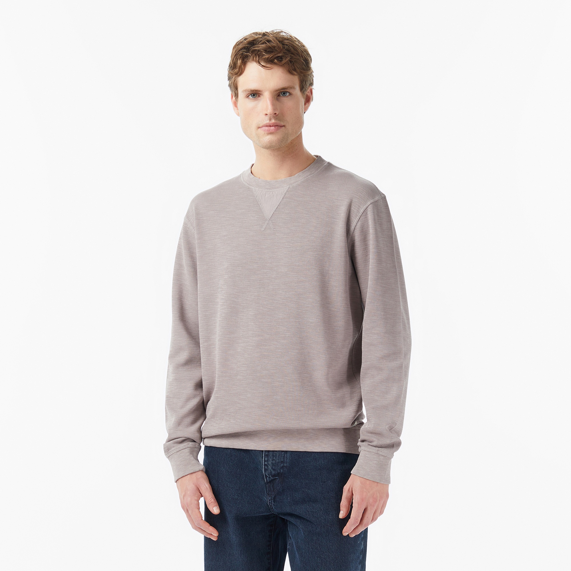 Scotch&Soda G/D Structured Erkek Gri Sweatshirt