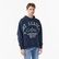 Scotch&Soda Wash Artwork Erkek Lacivert Sweatshirt