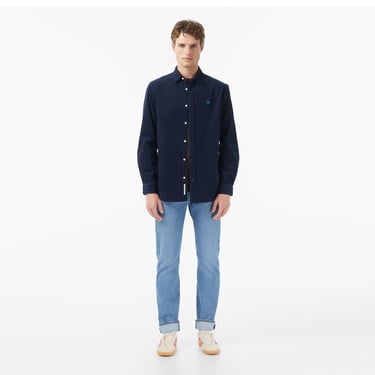  Scotch&Soda Regular-Fit Corduroy Erkek Lacivert Gömlek