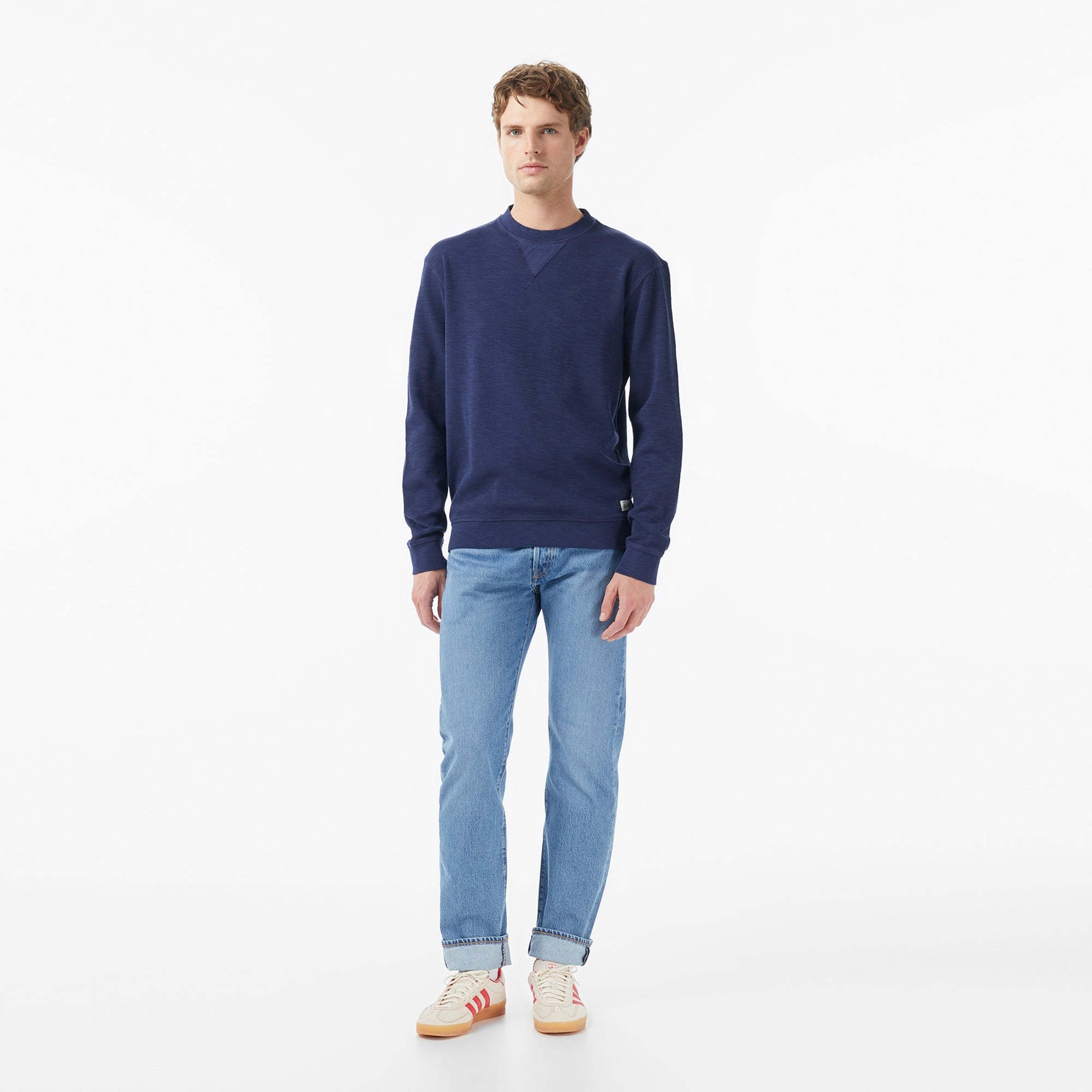 Scotch&Soda G/D Structured Erkek Lacivert Sweatshirt