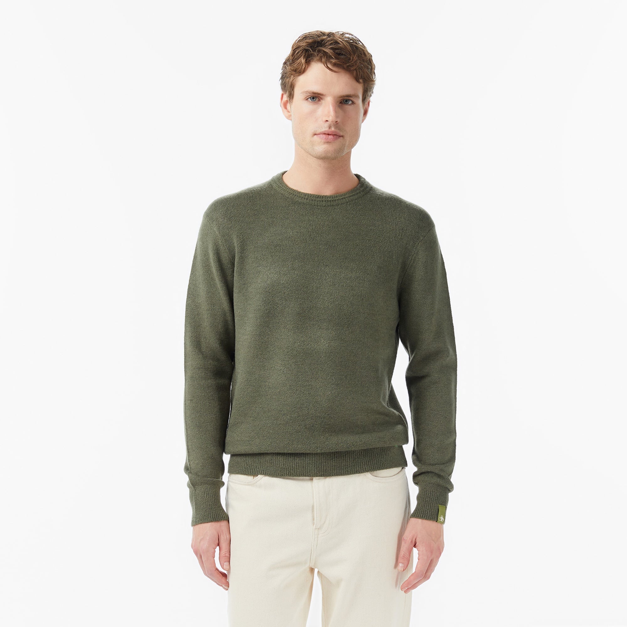 Scotch&Soda Soft Knit Regular Fit Crew Neck Erkek Yeşil Triko