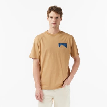  Scotch&Soda Relaxed Fit Front Back Erkek Bej Gömlek