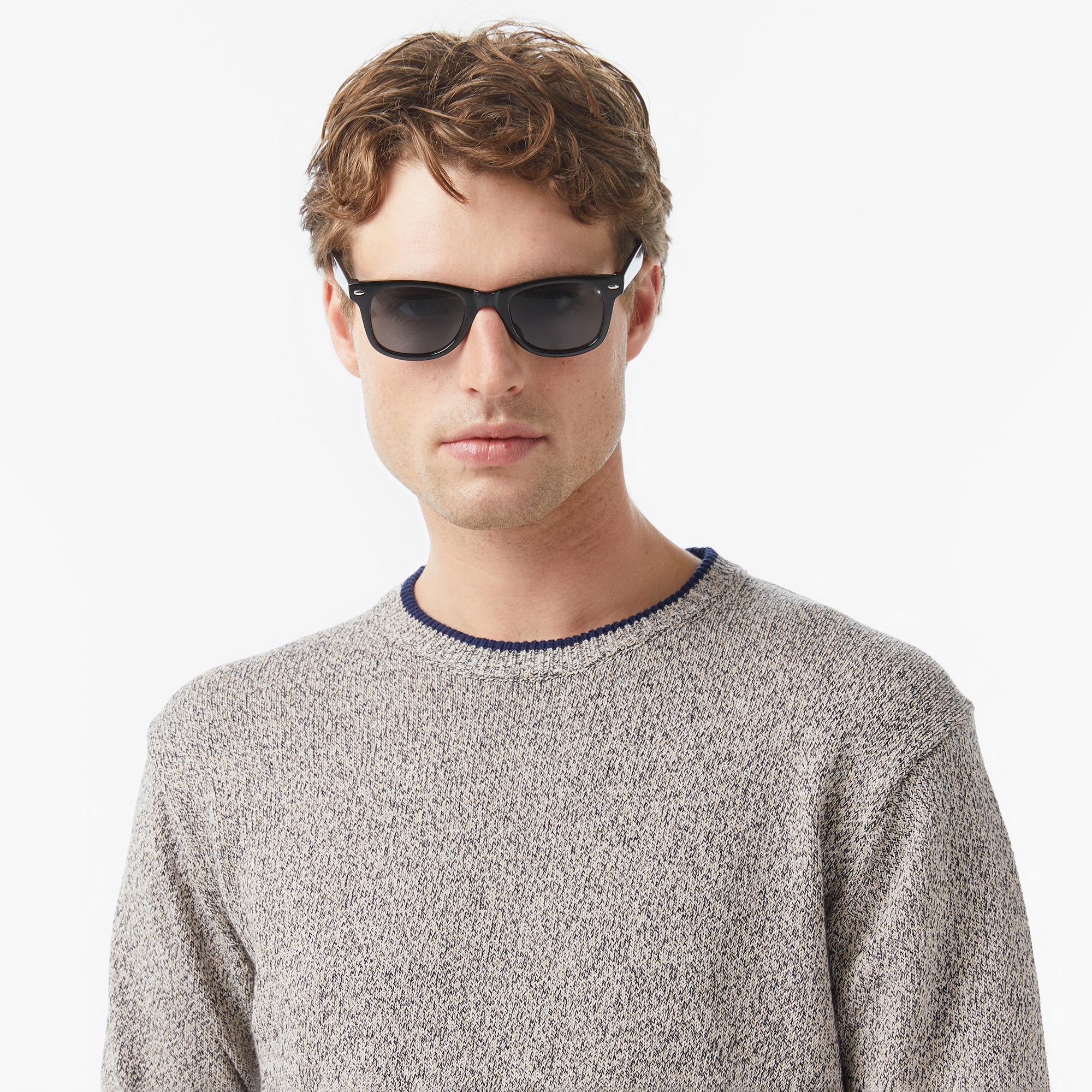 Scotch&Soda Melange Regular Fit Crew Neck Erkek Kahverengi Triko