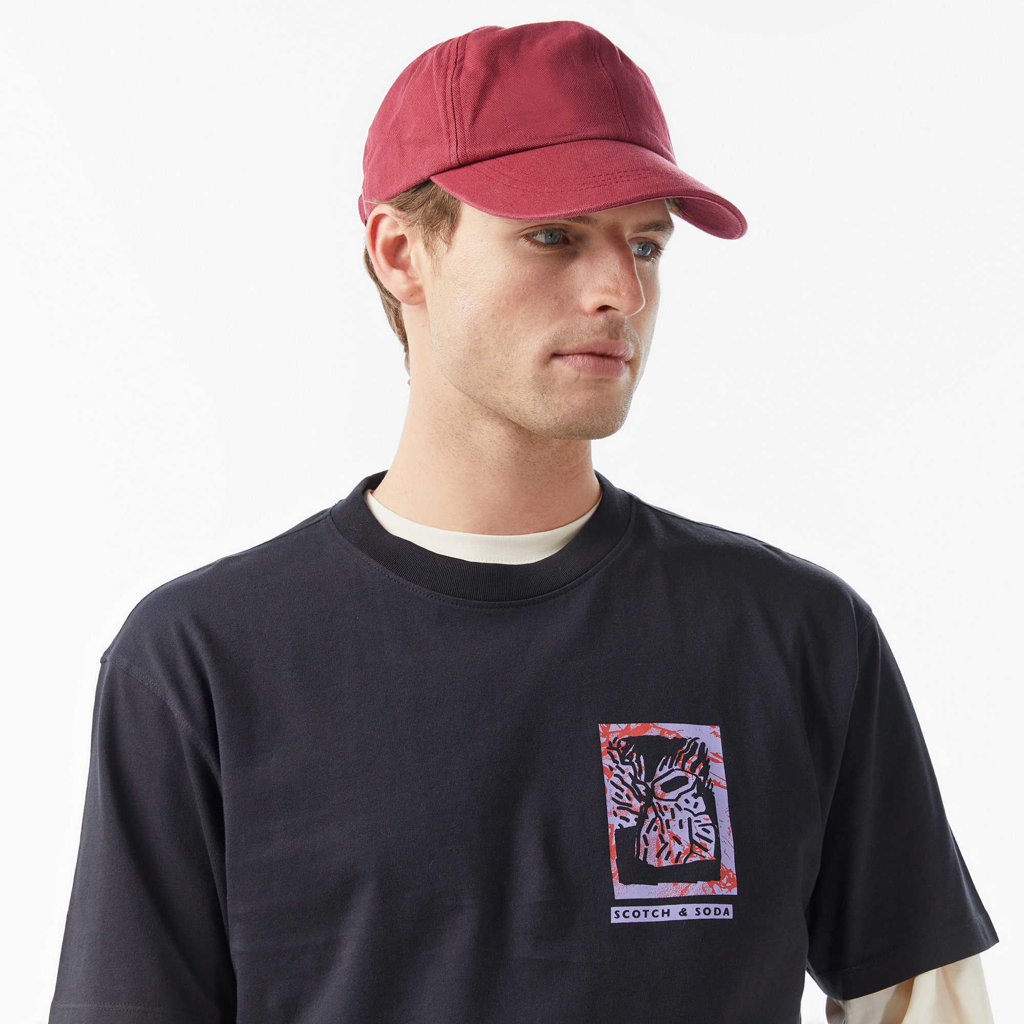  Scotch&Soda Relaxed Fit Front Back Erkek Gri Gömlek