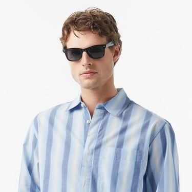  Scotch&Soda Shadow-Stripe Relaxed-Fit Erkek Lacivert Gömlek