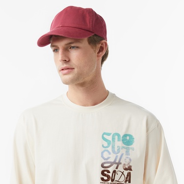  Scotch&Soda Relaxed Fit Artwork Erkek Bej T-Shirt