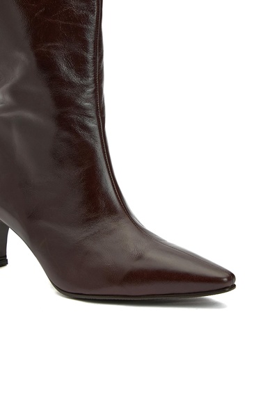  Network Kadın Kahverengi Deri Çizme