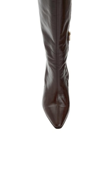  Network Kadın Kahverengi Deri Çizme