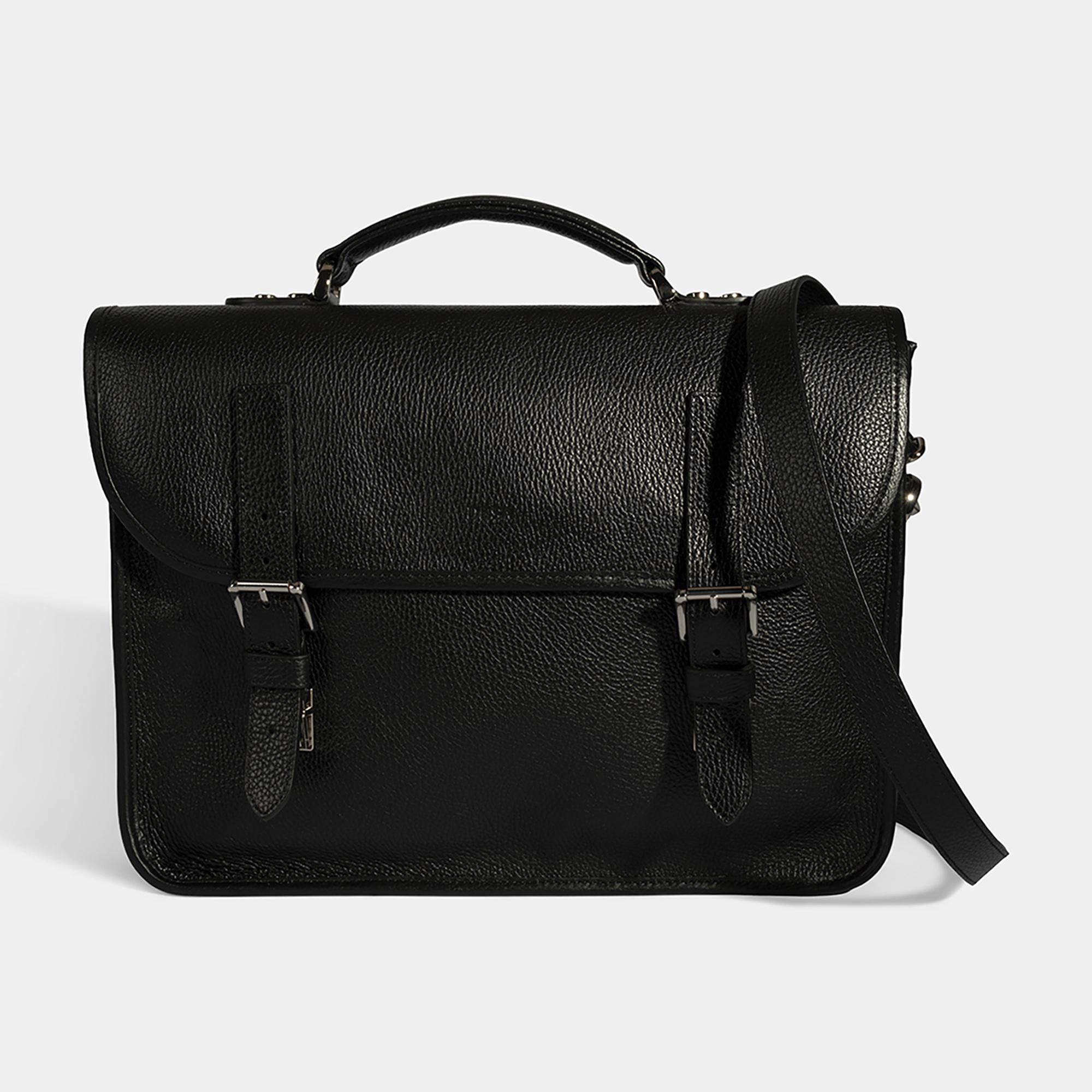 Erkek Siyah Deri Evrak Çantası