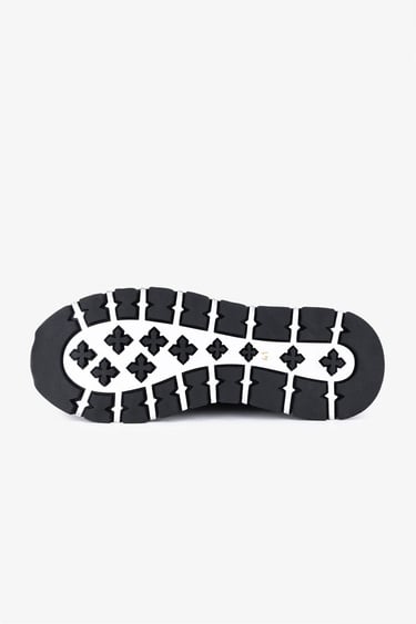  Valmenti Erkek Hakiki Deri Siyah Süet Sneakers & Spor Ayakkabı