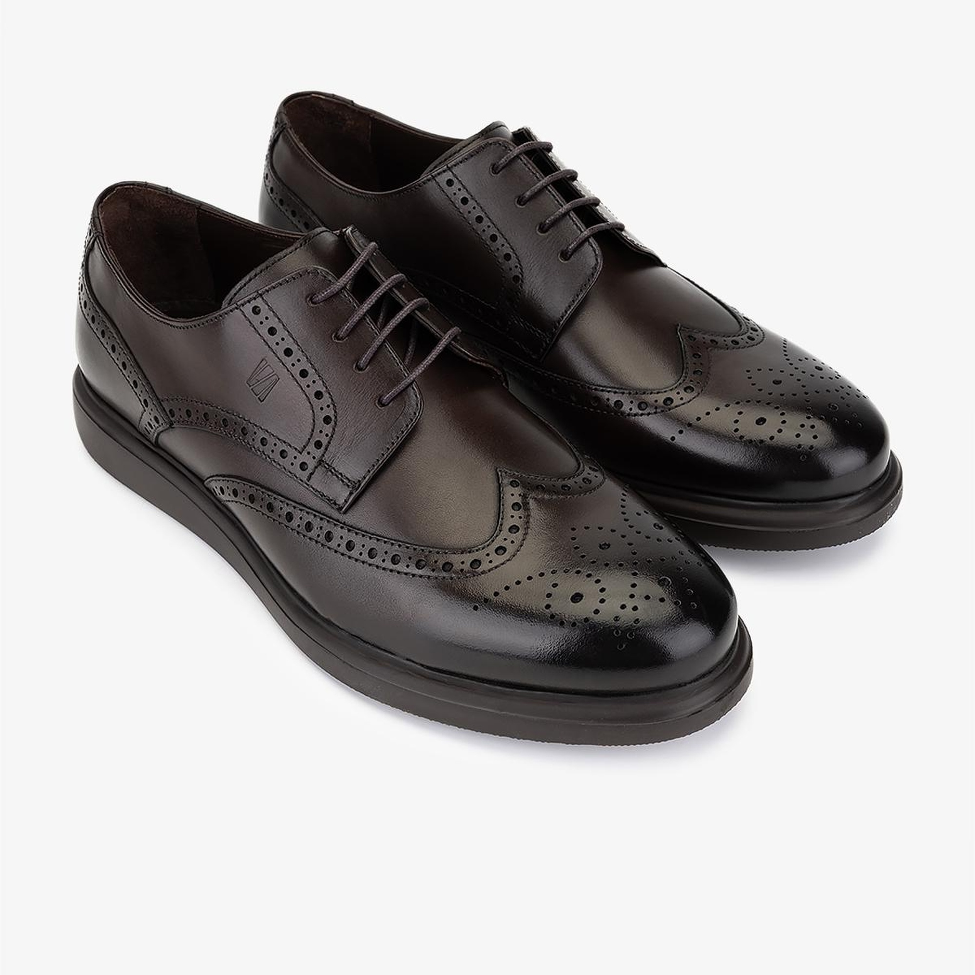 Valmenti Erkek Hakiki Deri Kahverengi Casual Ayakkabı