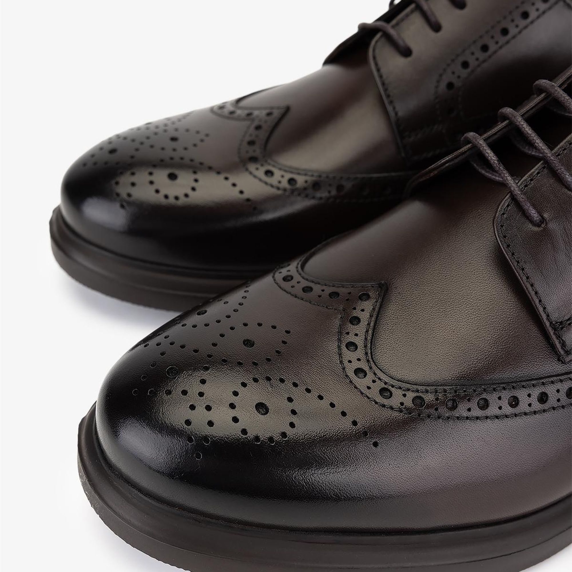 Valmenti Erkek Hakiki Deri Kahverengi Casual Ayakkabı