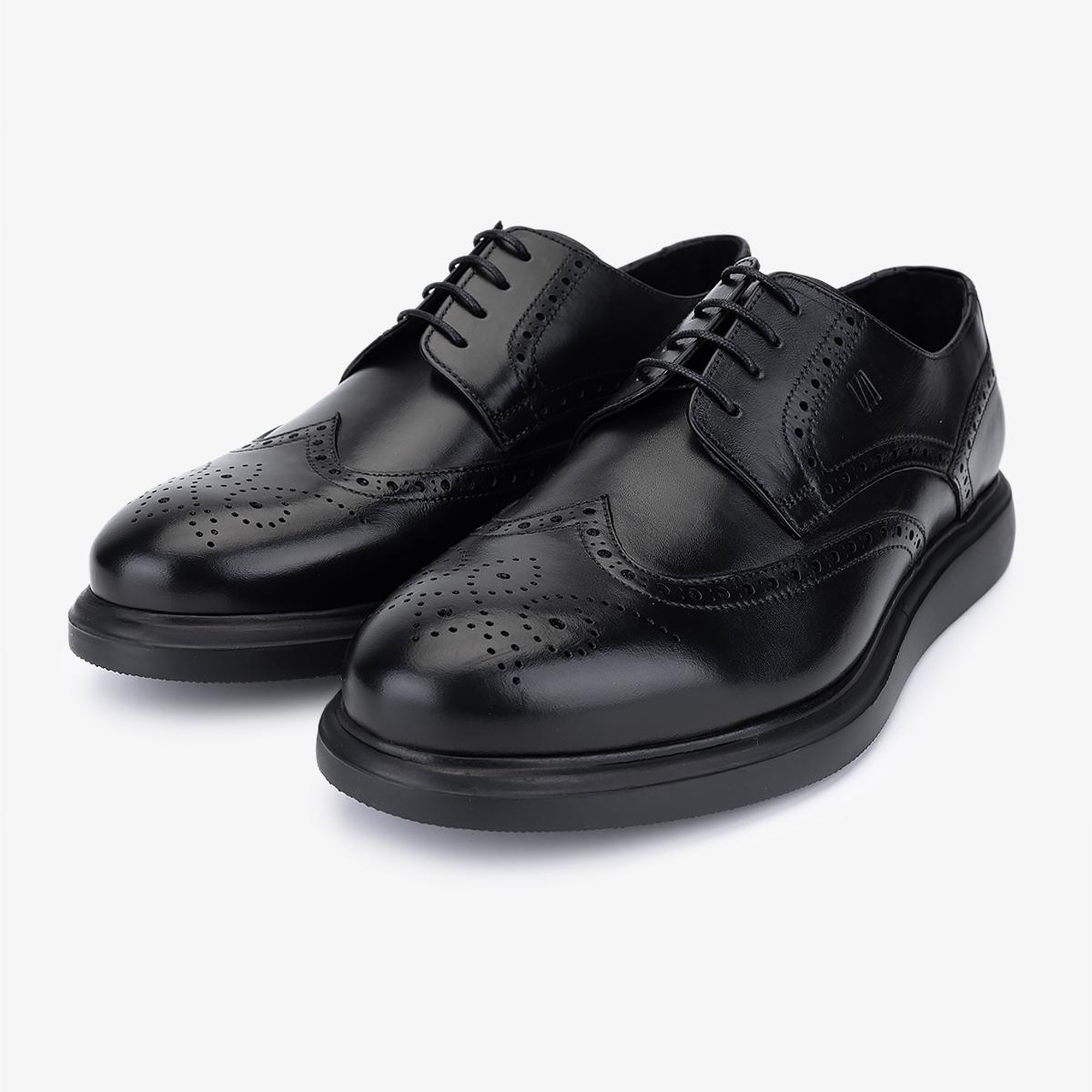 Valmenti Erkek Hakiki Deri Siyah Casual Ayakkabı