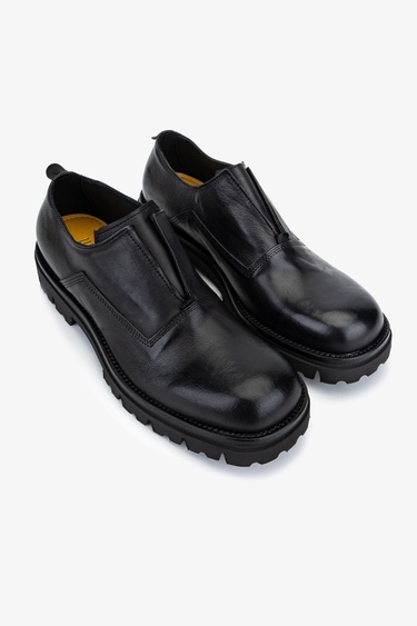  Valmenti Erkek Hakiki Deri Siyah Casual Ayakkabı