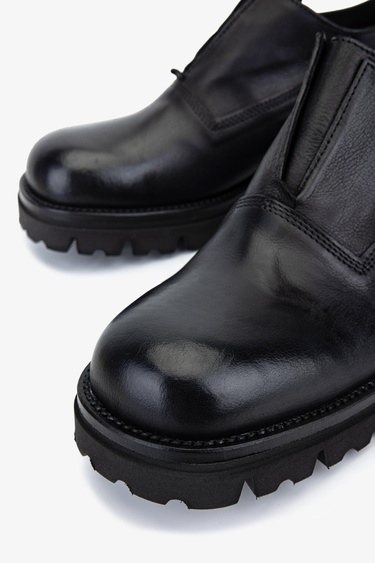  Valmenti Erkek Hakiki Deri Siyah Casual Ayakkabı