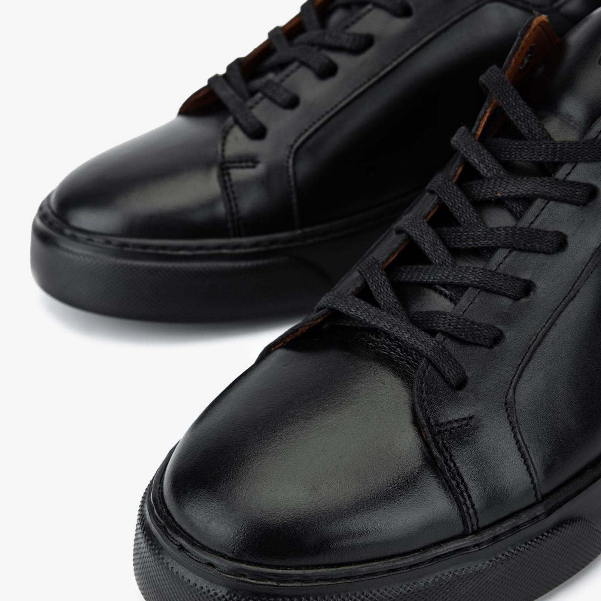 Valmenti Erkek Hakiki Deri Siyah Sneakers & Spor Ayakkabı