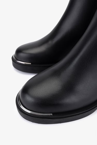  Valmenti Kadın Hakiki Deri Siyah Topuklu Çizme