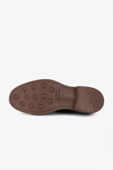  Valmenti Erkek Hakiki Deri Kahverengi Casual Ayakkabı