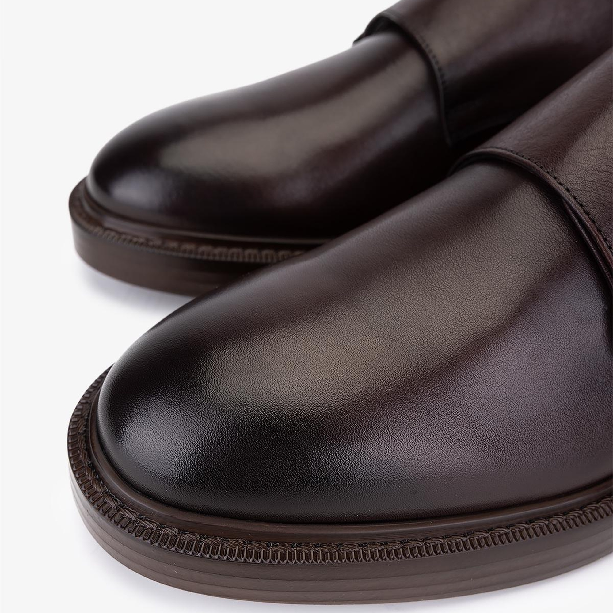 Valmenti Erkek Hakiki Deri Kahverengi Casual Ayakkabı