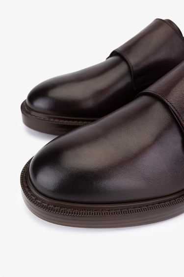  Valmenti Erkek Hakiki Deri Kahverengi Casual Ayakkabı