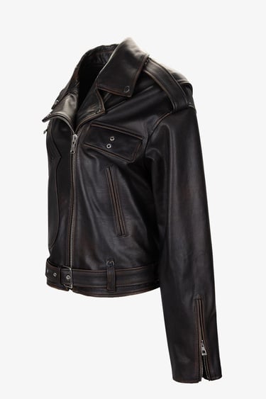  Valmenti Kadın Hakiki Deri Viski Eskitme Deri Mont