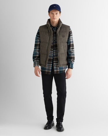  GANT Erkek Kahverengi Standart Fit  Yelek