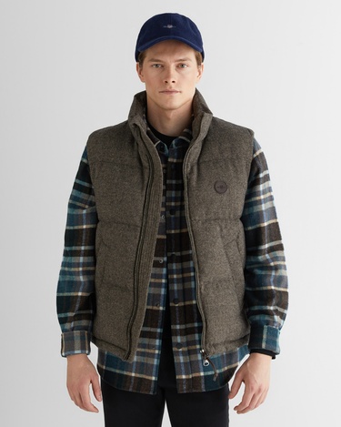  GANT Erkek Kahverengi Standart Fit  Yelek