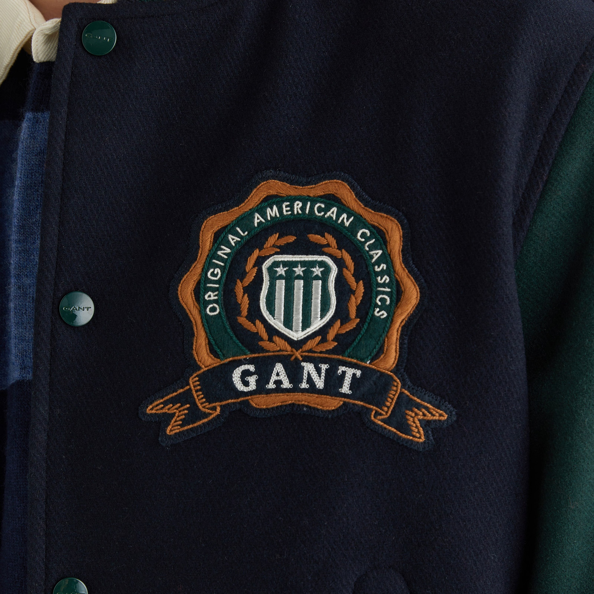 GANT Erkek Lacivert Standart Fit Mont