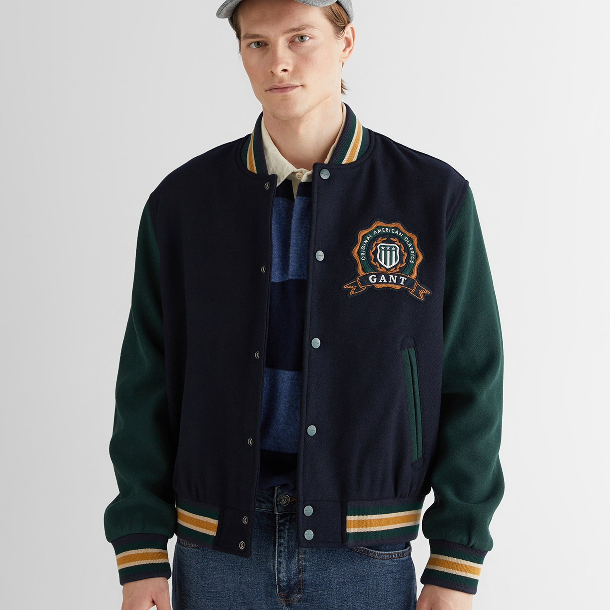 GANT Erkek Lacivert Standart Fit Mont