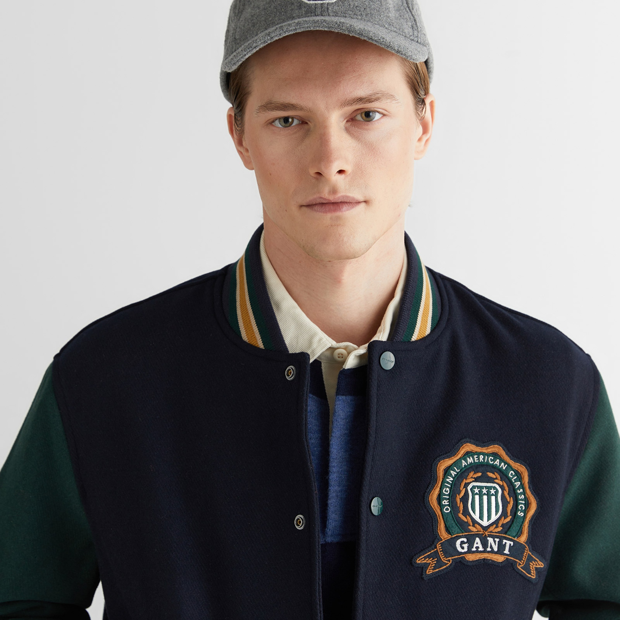 GANT Erkek Lacivert Standart Fit Mont