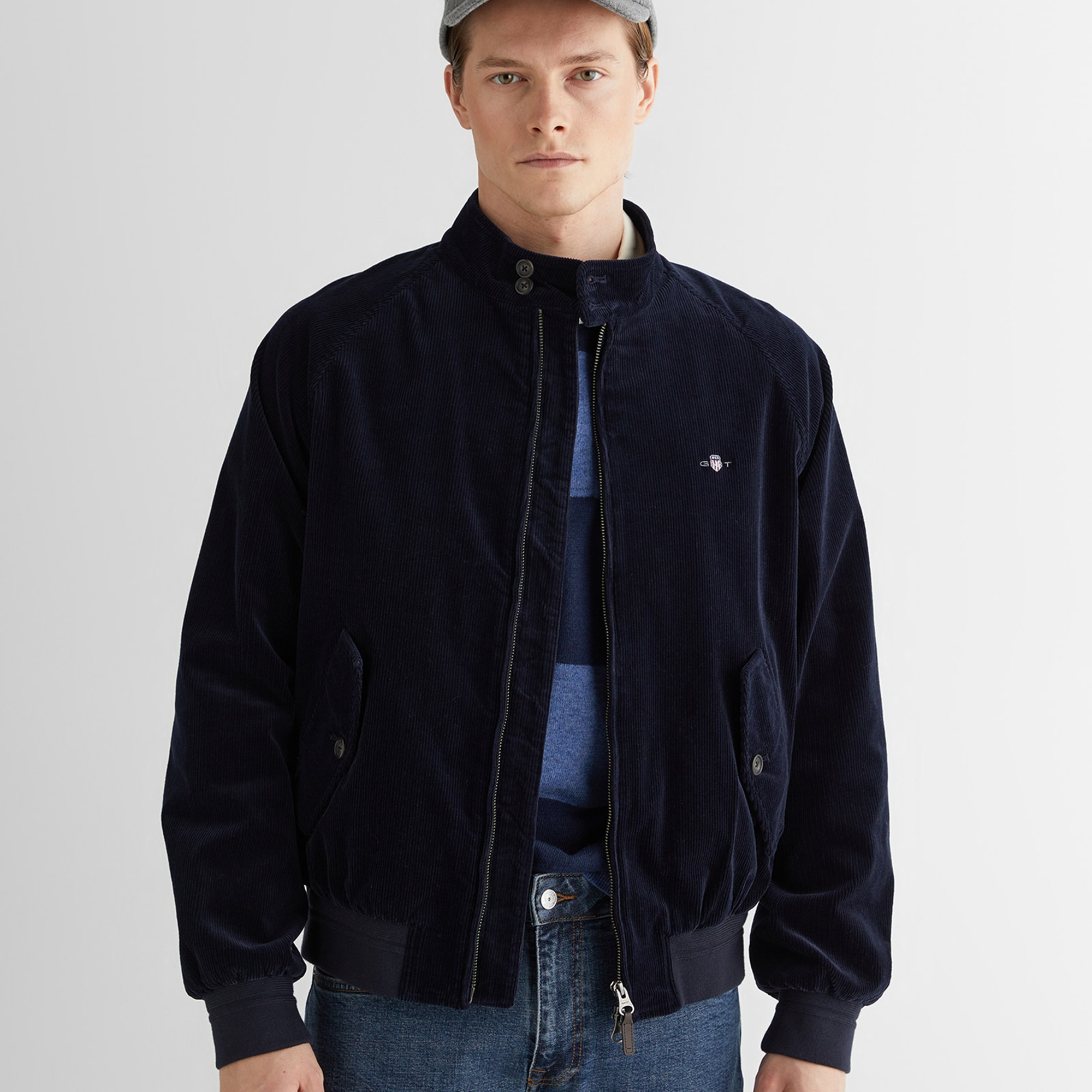 GANT Erkek Lacivert Regular Fit Mont