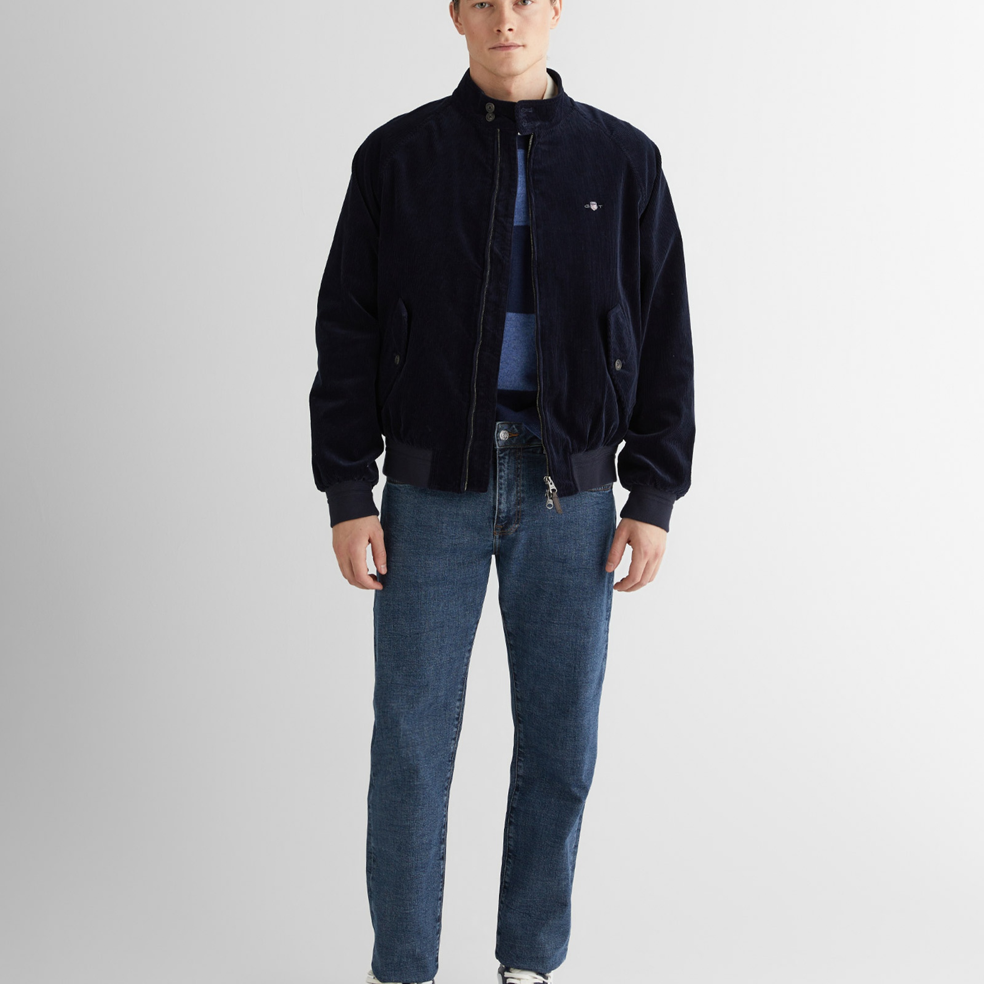 GANT Erkek Lacivert Regular Fit Mont