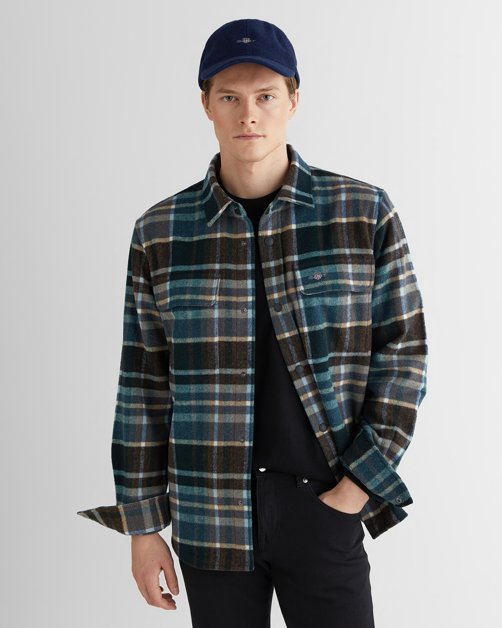  GANT Erkek Lacivert Gömlek