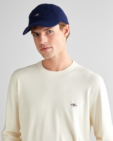  GANT Erkek Krem Standart Fit Bisiklet Yaka Triko