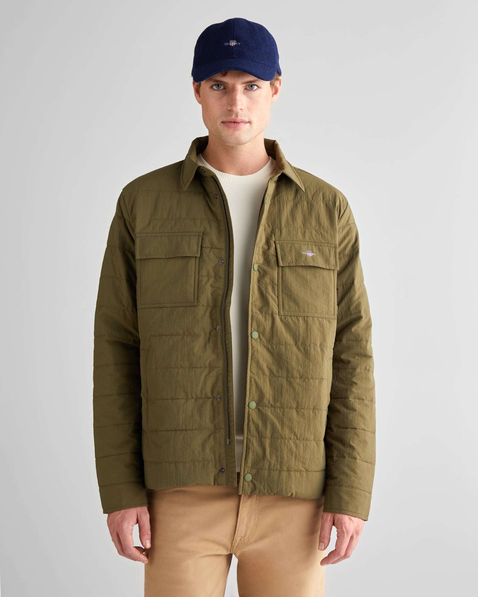  GANT Erkek Haki Standart Fit  Mont