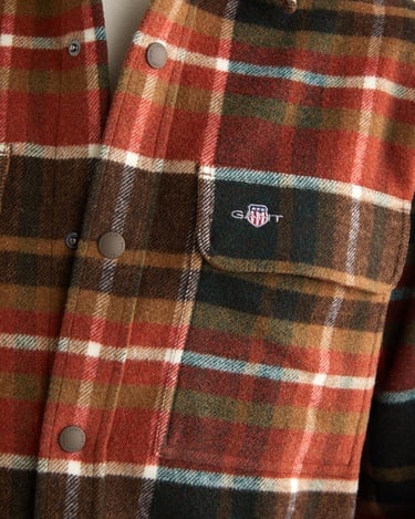  GANT Erkek Mavi Ekoseli Ceket