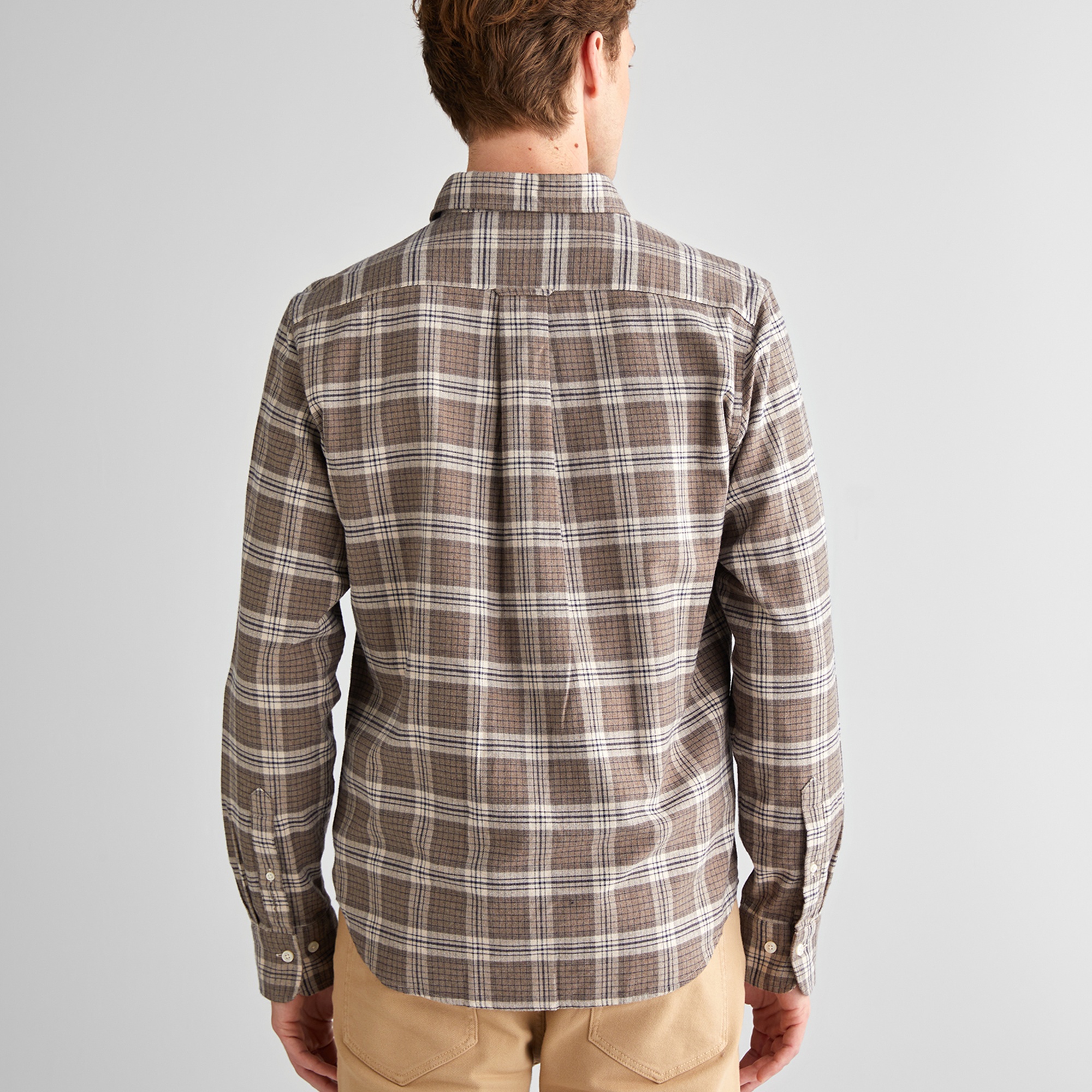 GANT Erkek Beyaz Regular Fit Bisiklet Yaka Gömlek