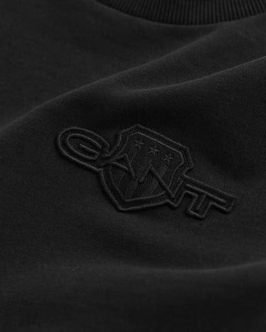  GANT Erkek Siyah Regular Fit Sweatshirt