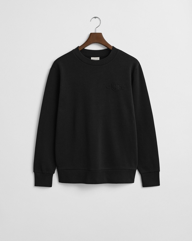  GANT Erkek Siyah Regular Fit Sweatshirt