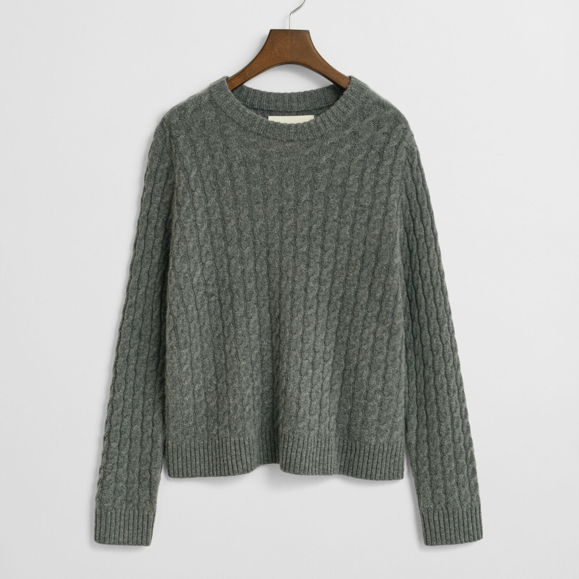 GANT Kadın Gri Regular Fit Triko