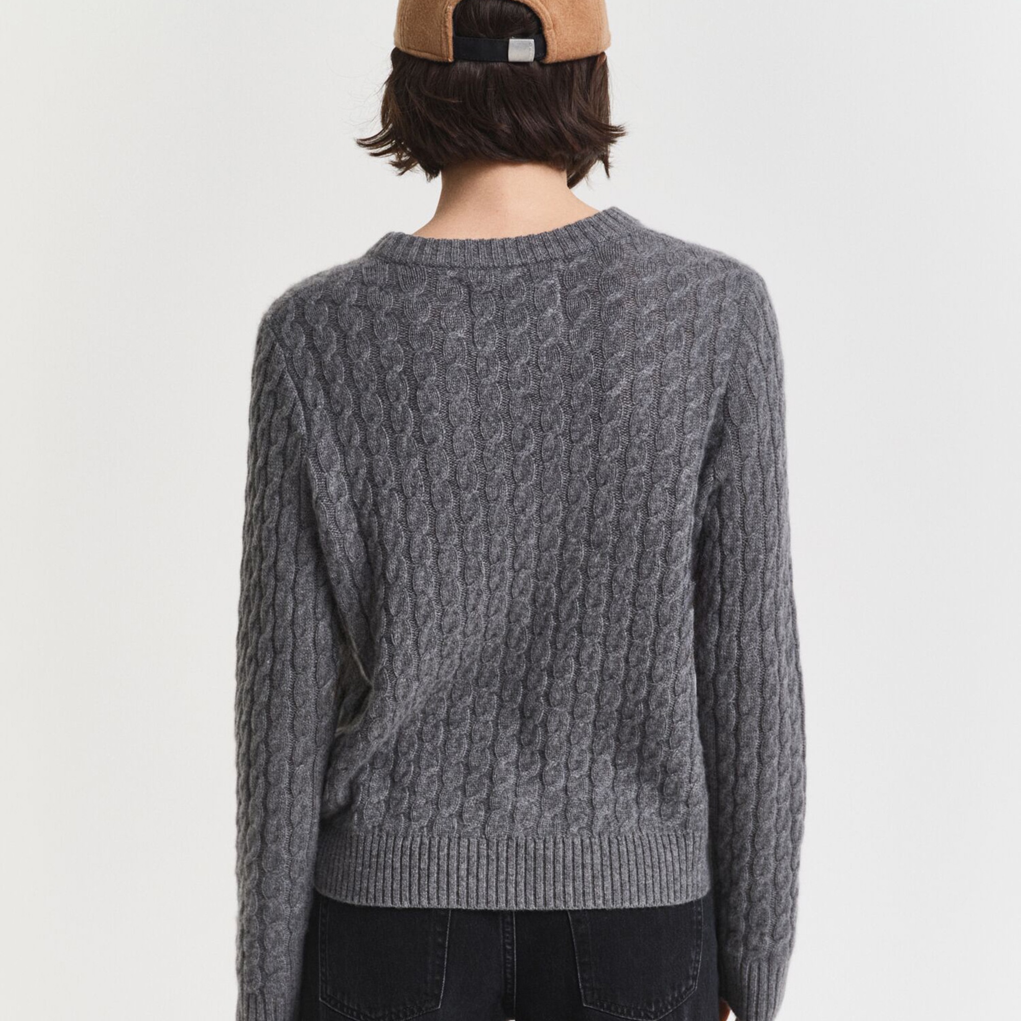 GANT Kadın Gri Regular Fit Triko