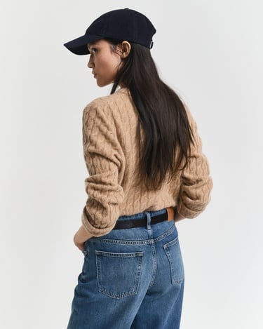  GANT Kadın Kahverengi Regular Fit Triko