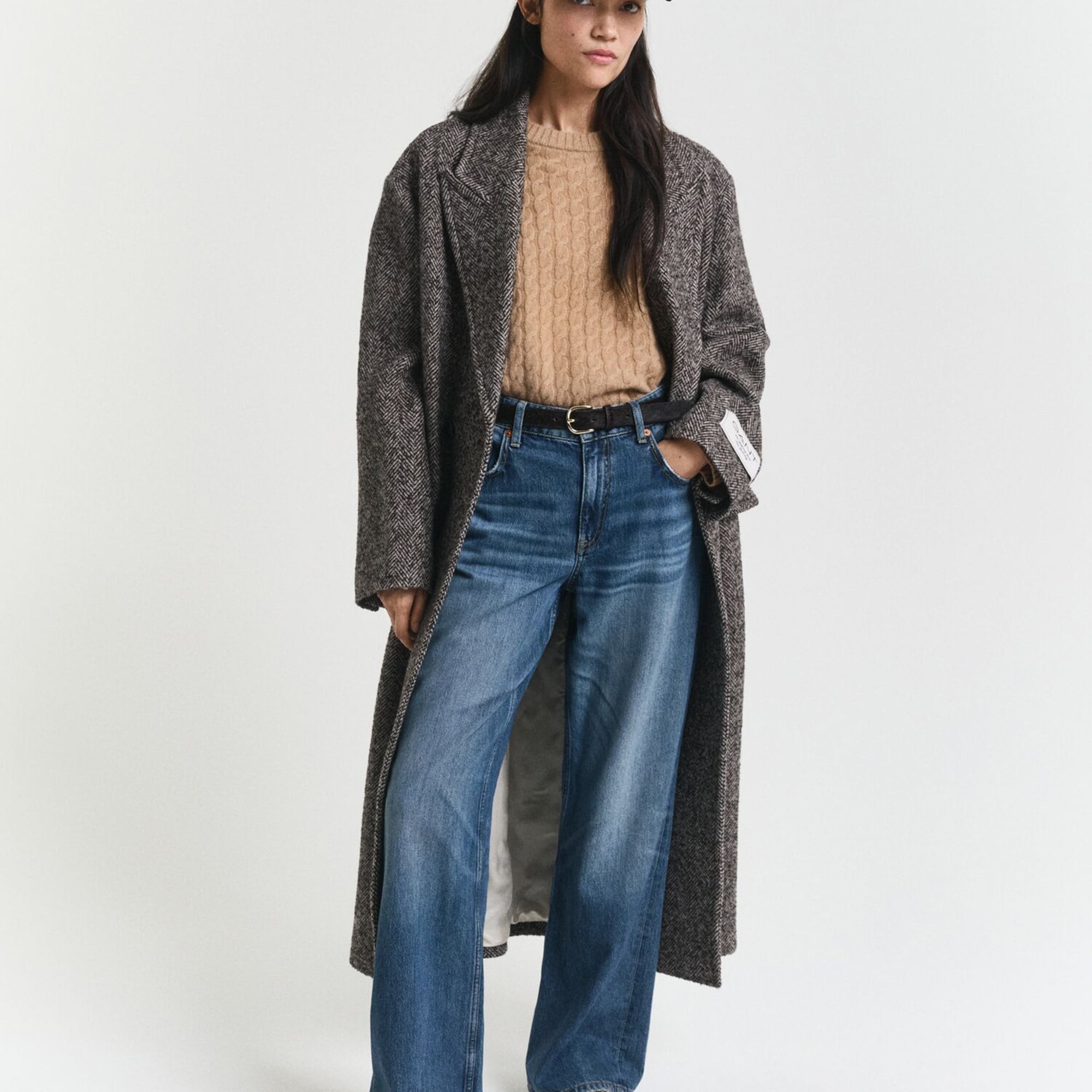 GANT Kadın Kahverengi Regular Fit Triko